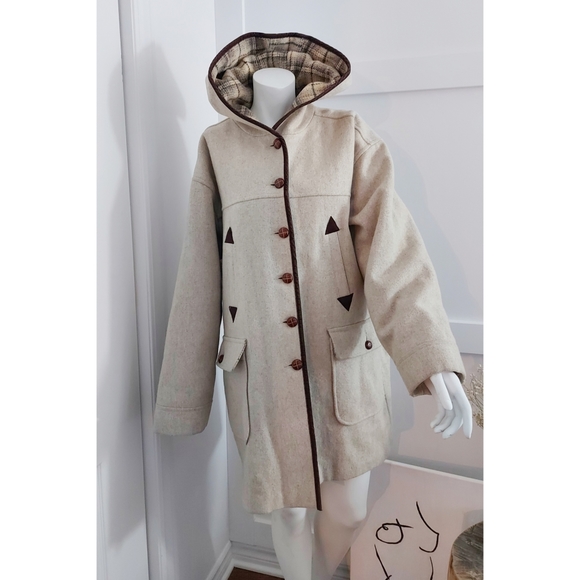 Vintage | wool hooded winter coat - Picture 2 of 6